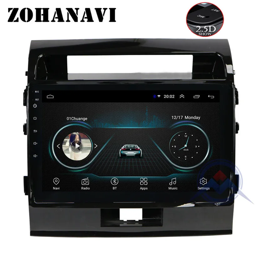 

Android 8.1 2.5D Car DVD GPS Navigation for TOYOTA LAND CRUISER 200 LC200 2008-2015 VXR GXR auto Radio stereo multimedia player