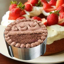 Регулируемый Слои торт срез комплект Мусс плесень нарезки торт Установочное кольцо дома высокое качество