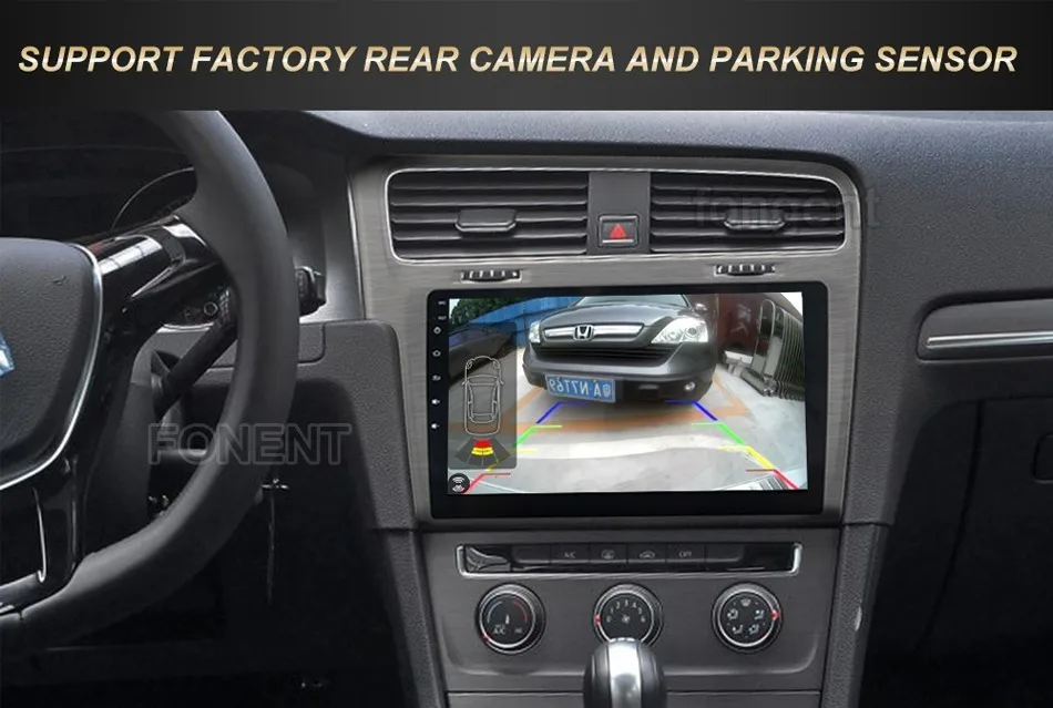 Sale Fongent 10.2" Android 8.0 Car GPS Radio Player for VW Golf 7 2013 2014 2015 2016 2017 2018 Octa Core 4GB+32GB Stereo Multimedia 2