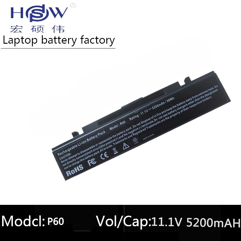 HSW 6 ячеек батареи для Samsung P210 P460 P50 P560 P60 Q210 R40 R410 R45 R460 R510 R560 R60 R610 R65 R70 R700 R710 X360 X60
