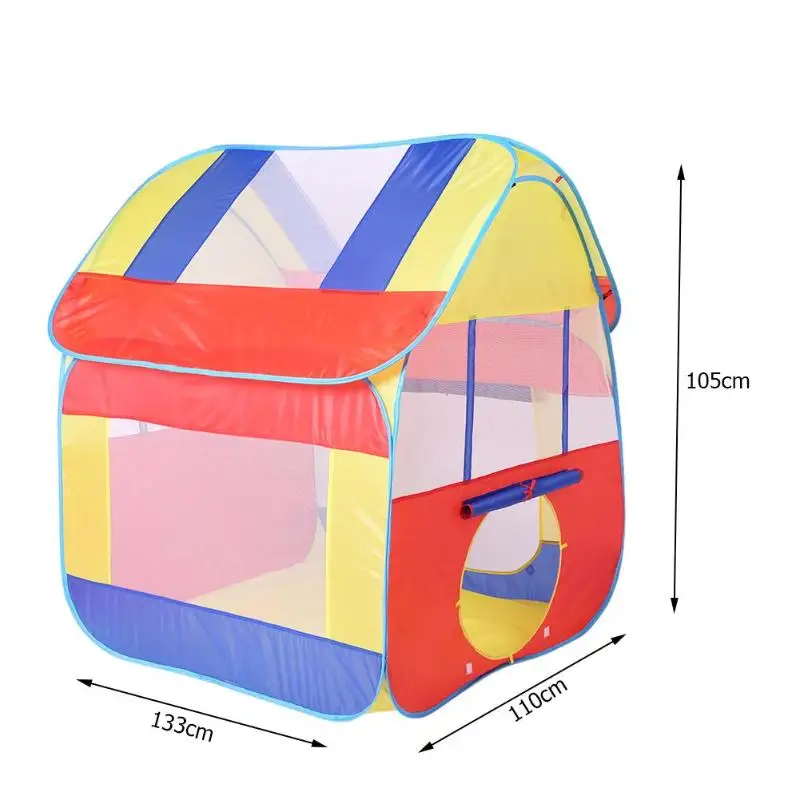 Складной бассейн с океаническим мячом, Игровая палатка для детей, Детский уличный игровой домик, игрушка «хижина», палатка для игр, детский игровой домик, игрушечная палатка