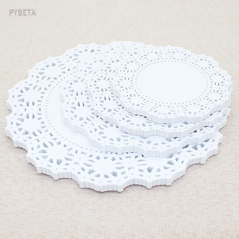 200sheetsHollowLaceOilAbsorbingPaperRoundCakeBiscuitDecorativePaperDIYBakingFood