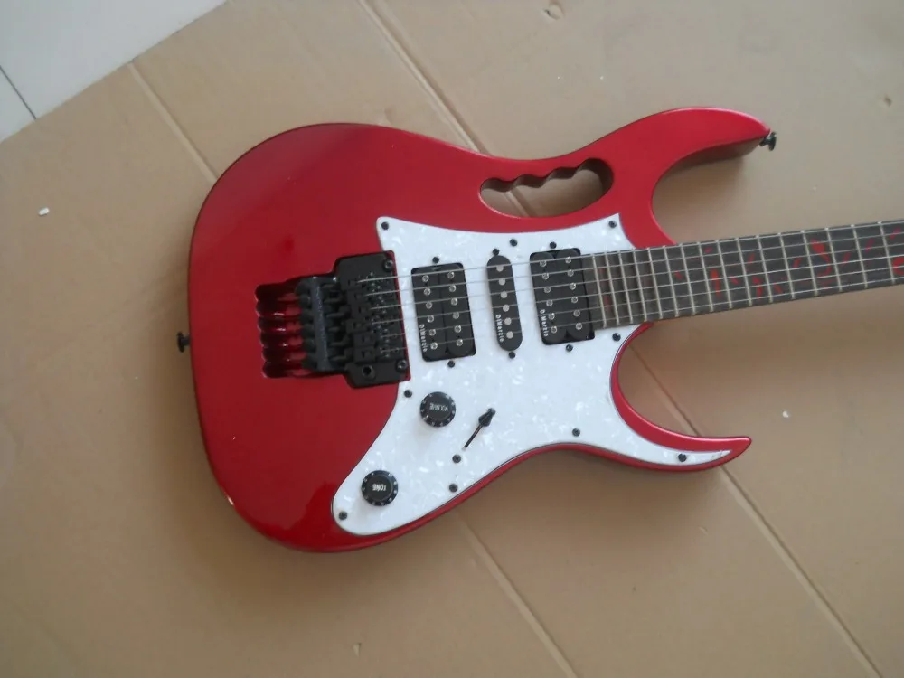 

Custom JEM Red Guitar Monkey grip Lion's Claw tremolo cavity Tree of Life inlay,customized!PayPal available!IB-7