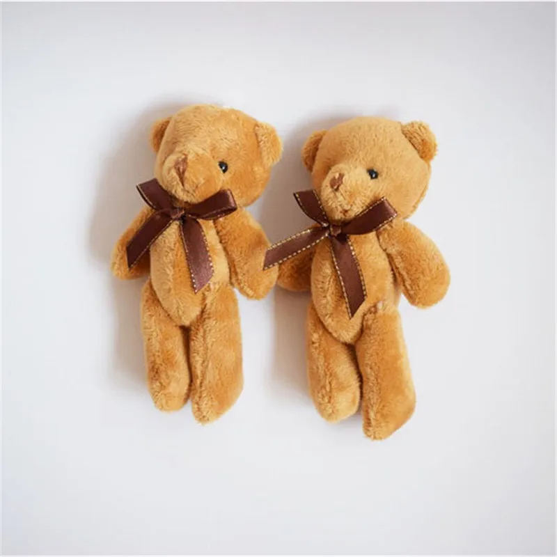 Mini Joint Bear Plush Toys Cute Teddy Bear Peluche Stuffed Dolls Gift Wedding Party Decoration 11cm  (4)
