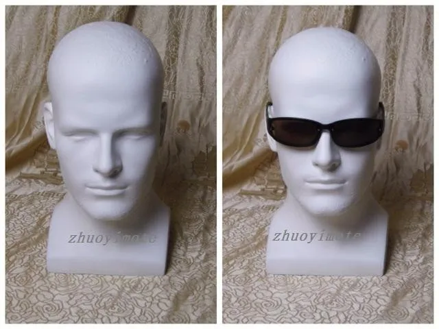 Высокое качество реалистичные стекловолокна мужской манекен головы для шляпа/парик/наушники/Маска дисплей манекен головы