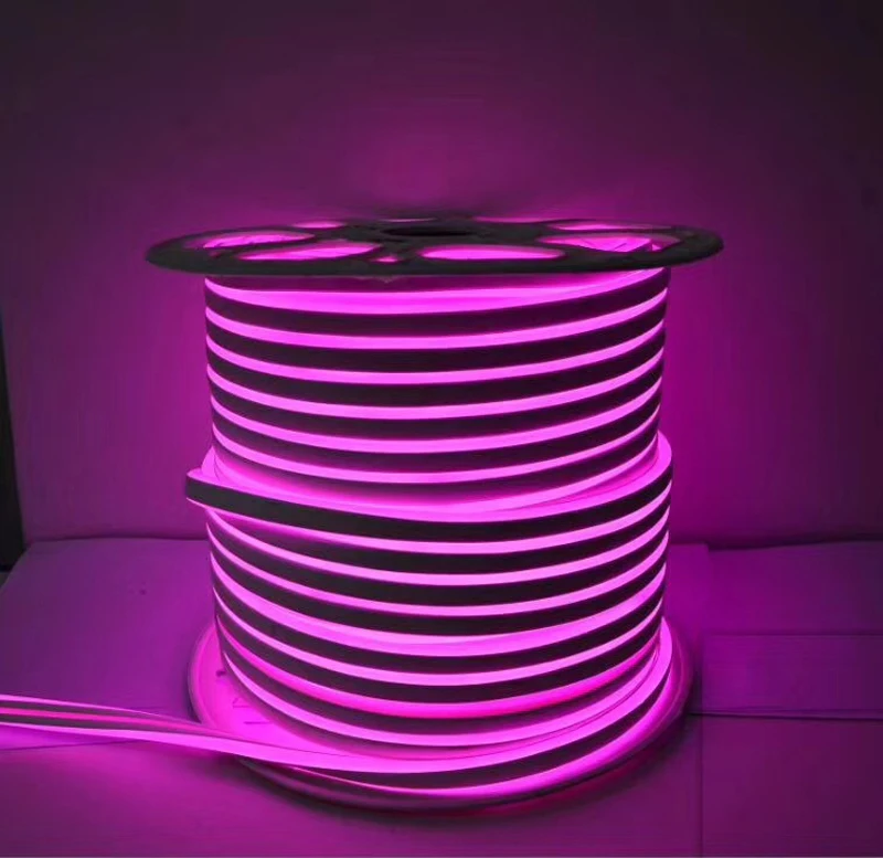 Fanlive 20 м 220 в 240 В гибкий Fita Led неоновый Канатный светильник SMD 2835 наружная домашняя