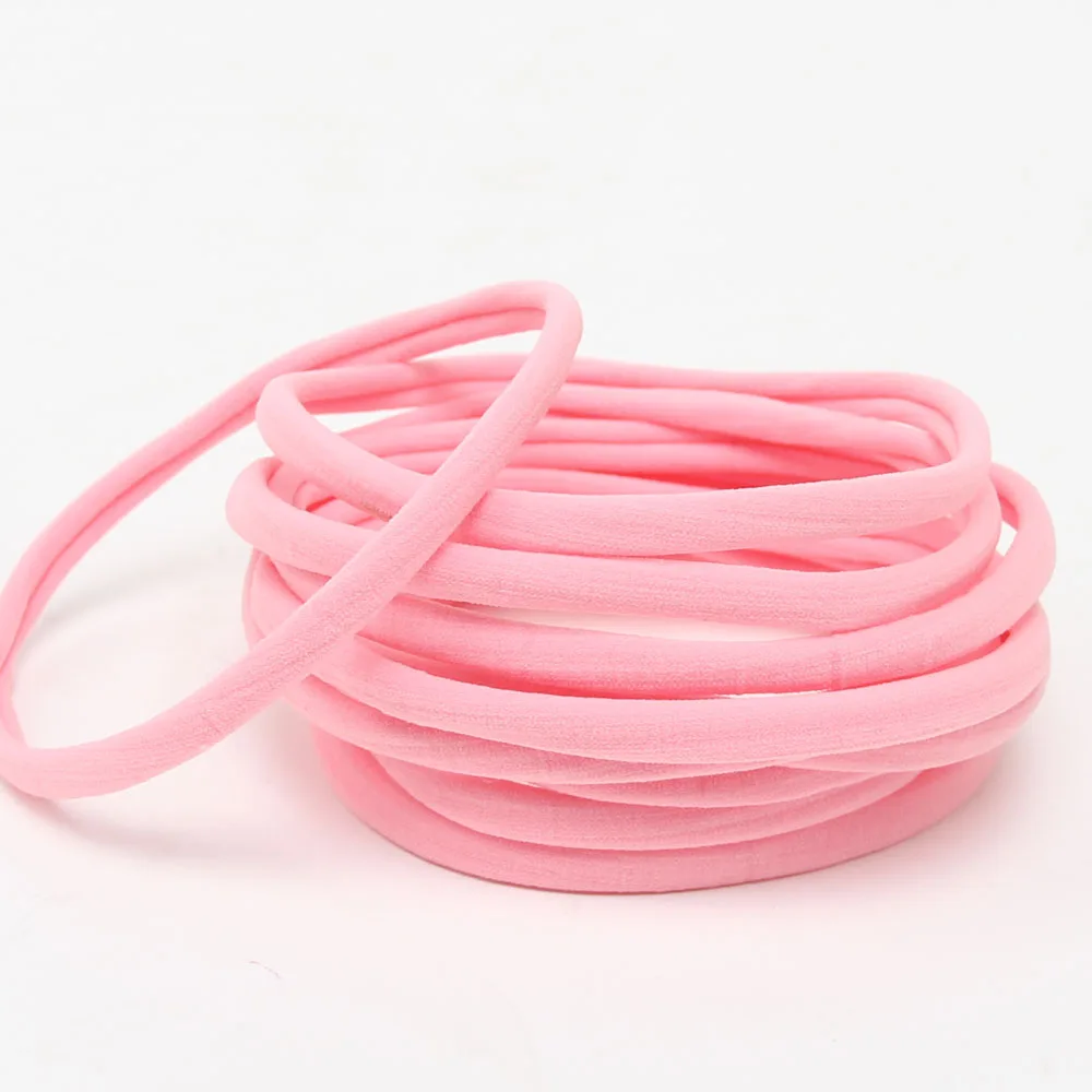 10Pcs Baby Spandex Elastic Nylon Headband Skinny Stretchy Non-Marking Headwear