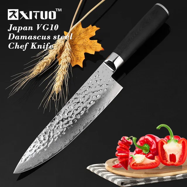 xituo high quality 8 kitchen knife japanese damascus vg10 steel