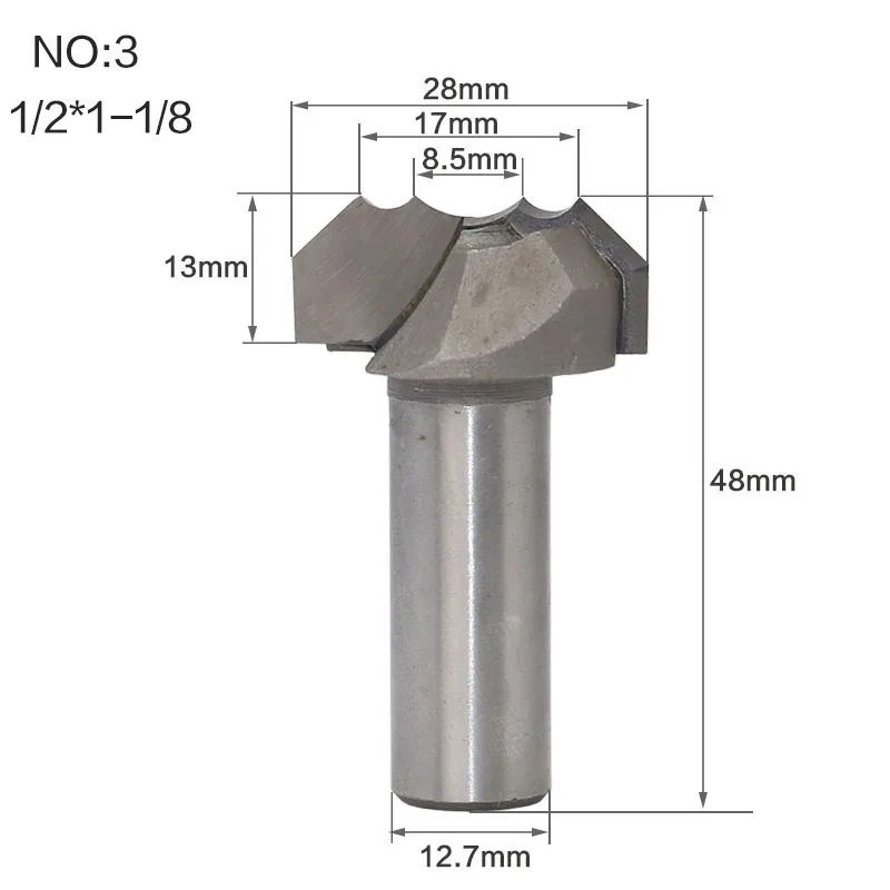 1pcs 8mm Shank 1-3/8" Double Arc Dragon Ball Bit Round Over Router Bits 1pcs 8mm Shank 1-3/8" Double Arc Dragon Ball Bit Round Over Router Bits