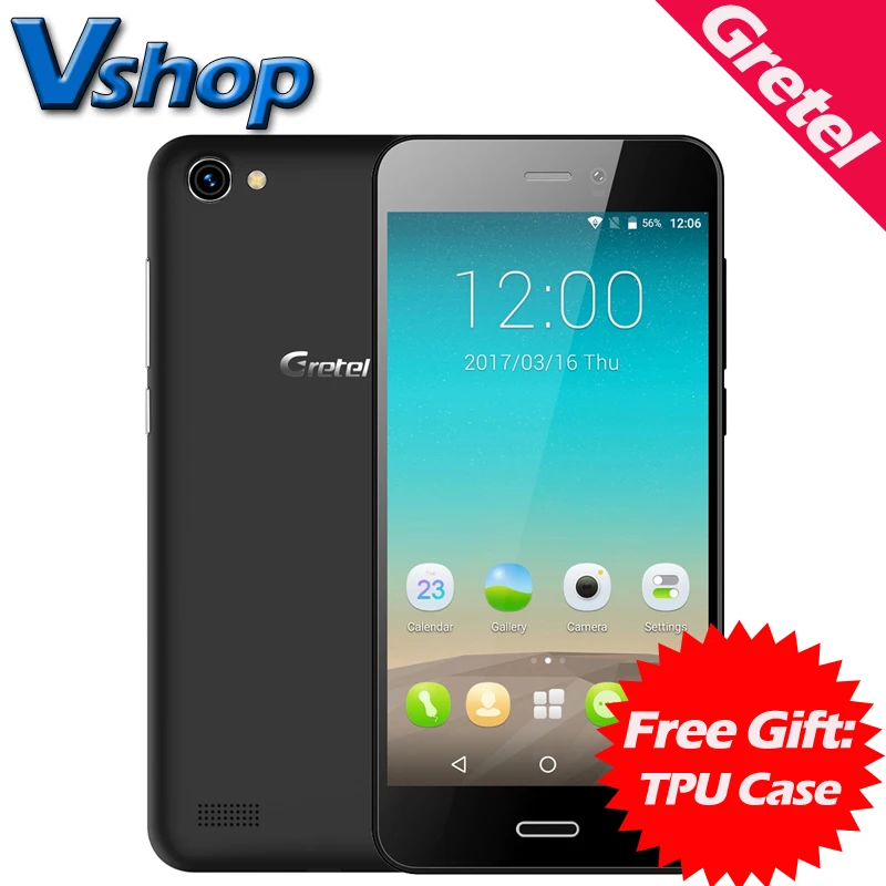 Original Gretel A7 3G Mobile Phones Android 6 0 1GB RAM 16GB ROM Quad Core Smartphone