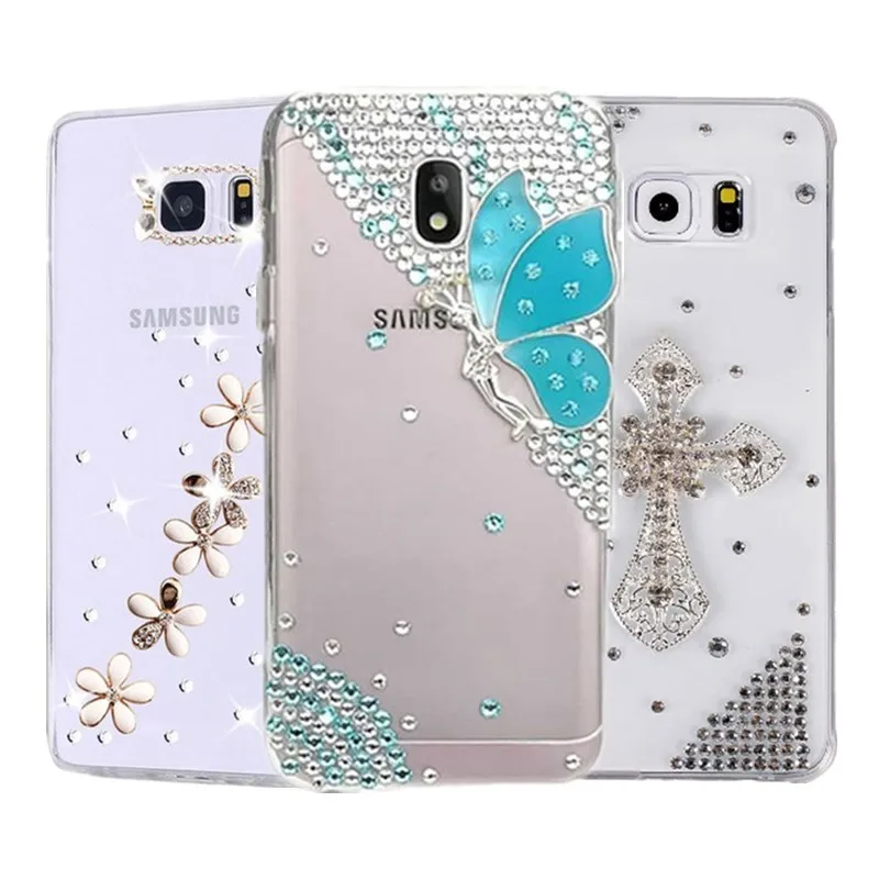 For Samsung Galaxy J8 2018 Diamond Cases J3 J6 J4 PLUS J2 Pro J1 J5 J7 Prime DUO 2016 2017 S10 S10E Back Cover |