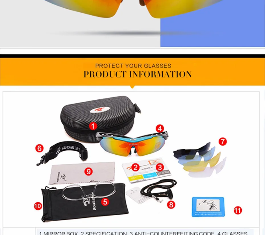 2020 Polarized Cycling Glasses 5 Len Men Running Fishing Sun Glasses UV Protect Mountain Road Bicycle MTB Sunglasses Eyewear