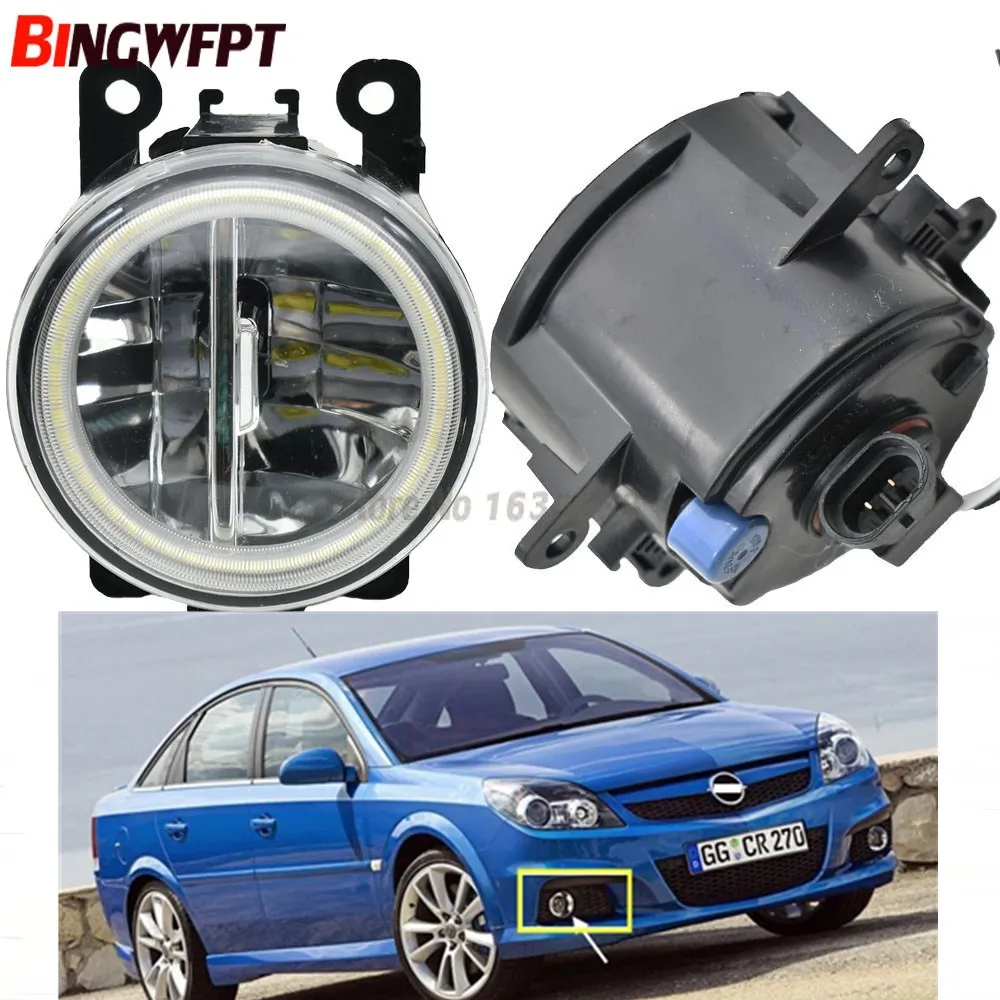 

2x NEW Angel Eyes 6710027 Car styling front bumper LED fog Lights high brightness For Opel Vectra GTS OPC C 2005-2008
