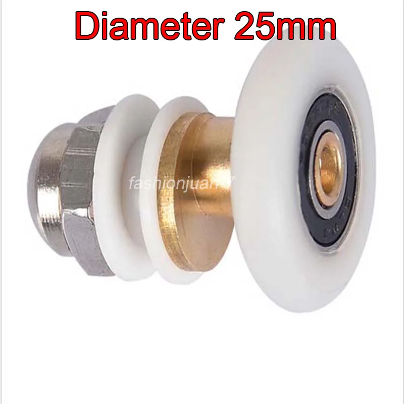 2PCS Partiality Shower Door ROLLERS /Runners/Wheel...