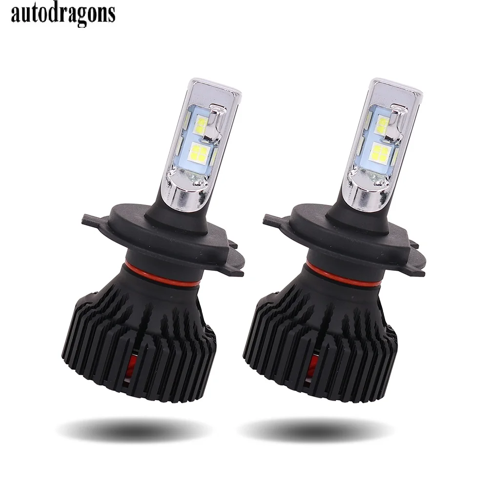 Autodragon H4 Дальний и ближний свет h3c H7 H8 H9 H11 9006 60 Вт светодисветодиодный CR ZES Canbus без