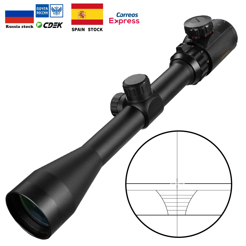 Охотничья область Riflescope Gold 3 9x40eg красный/зеленый с подсветкой военный Оптический