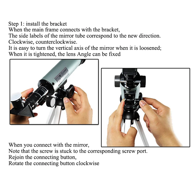Astronomical Telescope F30070 15-150x 70mm Zoom High-powered Monocular Digital Eyepiece with Aluminum Tripods RL38-0012 (13)