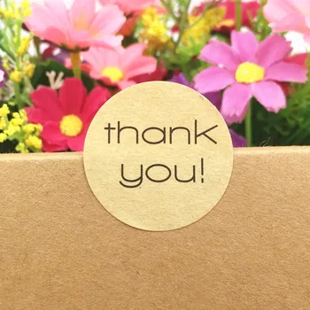

Paper 3cm Thank You Stickers Wedding Party Handmade Cake/Candy/Gifts Sealing Sticker Labels Home Baking Packing Labels