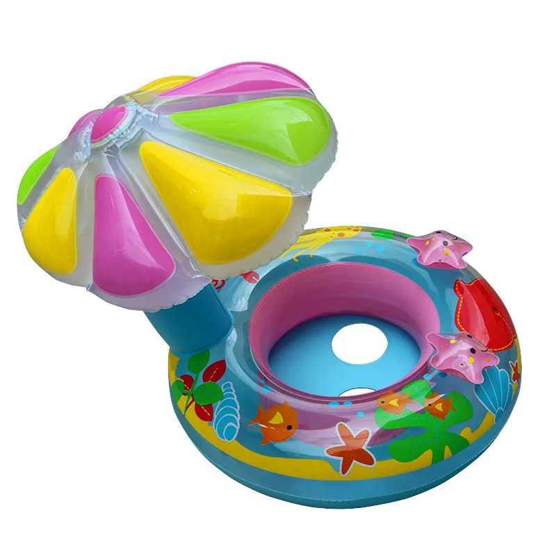 Rooxin Baby плот для бассейна, плавающее кольцо, солнцезащитный козырек, надувной круг для плавания, детское сиденье, Водные Плавательные