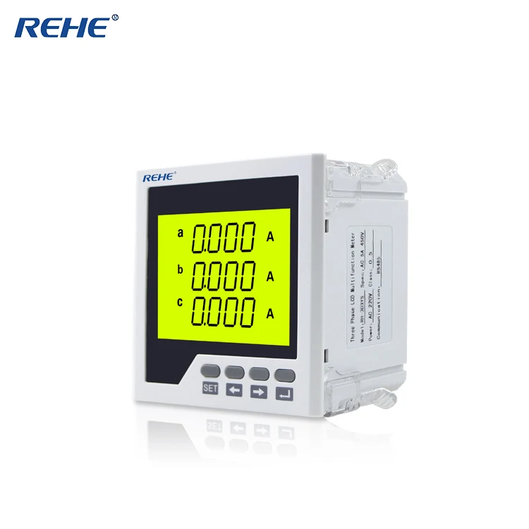 

REHE RH-3D3YS 96*96MM LCD Intelligent Compteur Multifonction Industrial Instrument Current Measurement Monitoring Meter