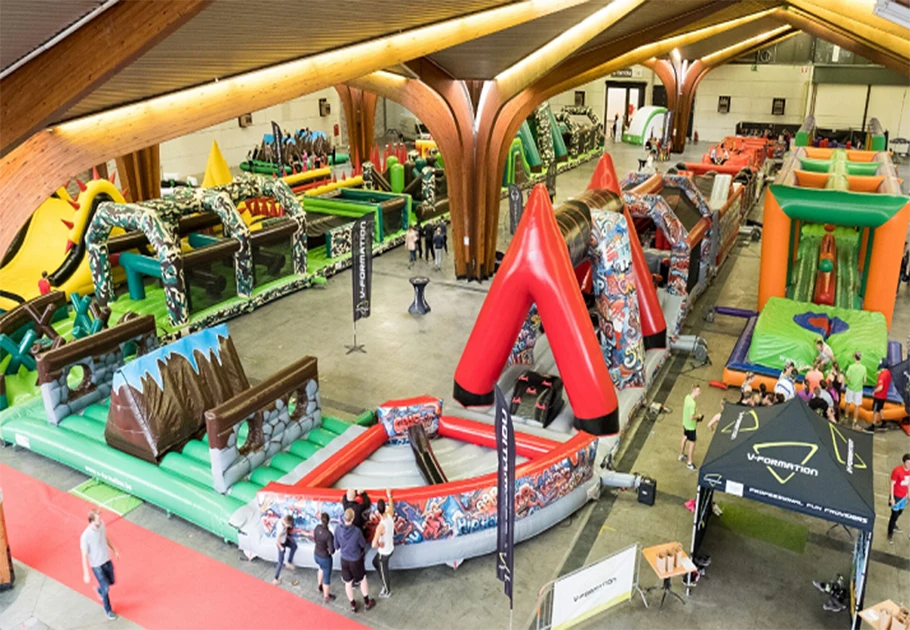 inflatable obstacle run fun