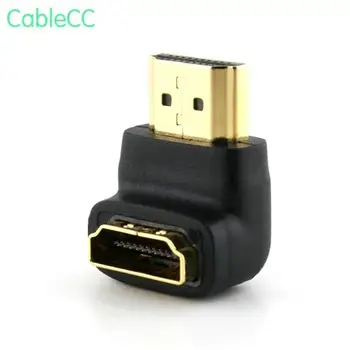 

10pcs/ 90 Degree Down Angled HDMI 1.4 Male to Female Extension Adapter Converter