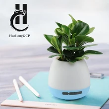 Новое поступление беспроводной цветные bluetooth-колонки со светом подарки smart touch Индукционная Music Flower громкоговоритель