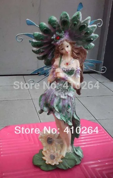 

0116P [old craft ] Fast shipping Fair lady colourful nagel statue (A0314)