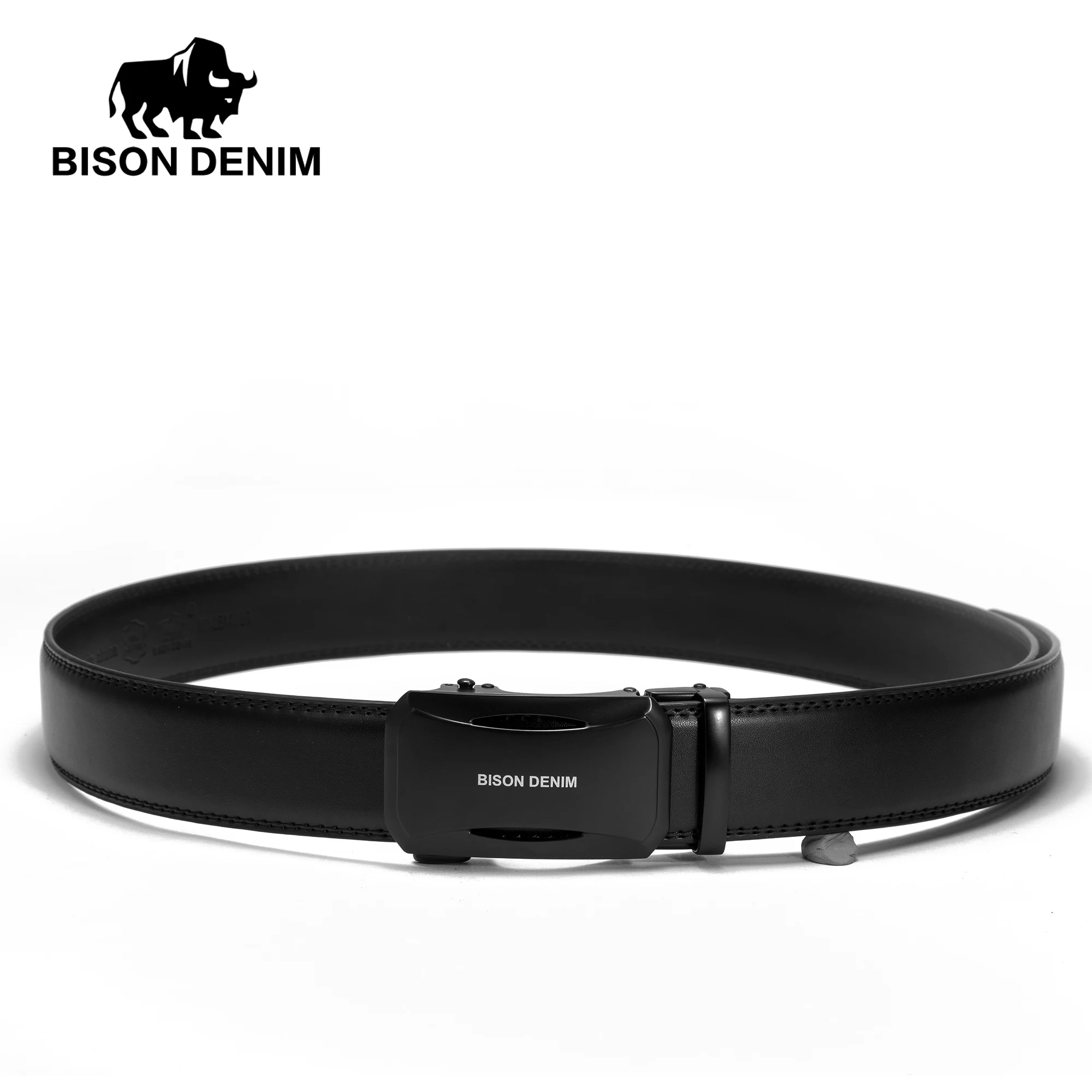 BISON джинсовый модный ремень мужской из воловьей кожи для мужчин ремни с