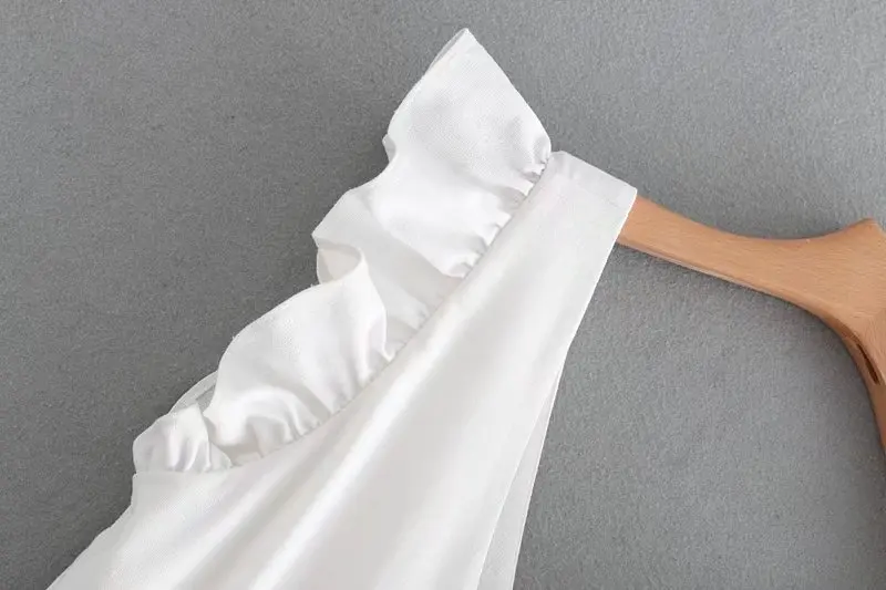 QZ3309 Европейское модное белое платье с v-образным вырезом и оборками на рукавах с бантом на поясе, женские элегантные летние платья для отпуска vestidos
