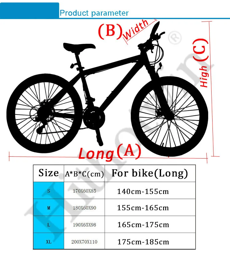 Водонепроницаемый чехол от дождя и пыли для велосипеда, защитный чехол для велосипеда, чехол для велосипеда