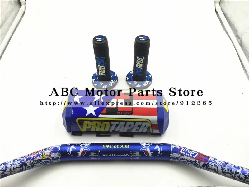 Pro коническая ручка ручки Fat Bar 1-1/" Фирма Metal Mulisha пакет Байк мотокросс накладка на руль Алюминий гоночный руль 810 мм CRF