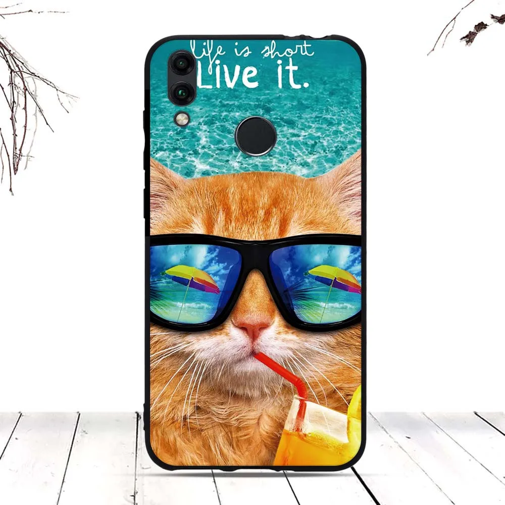 Чехлы для Huawei Honor 8C чехол из мягкого ТПУ силикона Роскошный телефона бампер