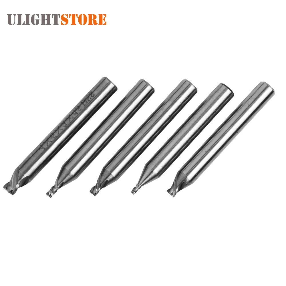

1.5mm-4mm Titanizing Milling Cutter Set HSS High Speed Steel Four-Flute Spiral Bit For Key Cutting Machine Locksmith Tools