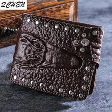

Men's wallets women's Vintage Leather Brand Luxury Short Slim Male Purses Wallet Clip Credit Card Price Crocodile buckle 320