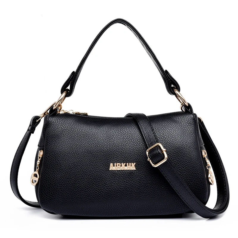Women s Messenger Bags Women s Handbags Genuine Leather Casual Ladies Totes Bag Female Shoulder Bags