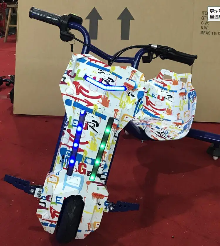 Cheap 3 wheel Children Drift scooter children With Music Bluetooth USB skateboard electric scooter for children Free shipping 2