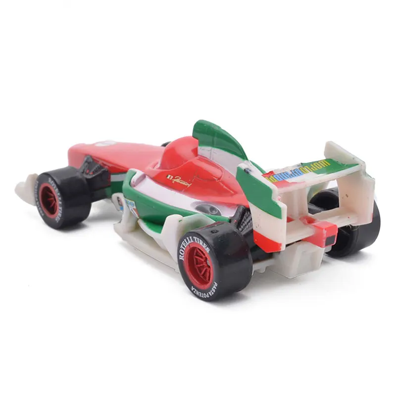 1:55 металлическая литая игрушка Disney Pixar Cars 2 3 Lightning McQueen F1 Francesco Bernoulli модель