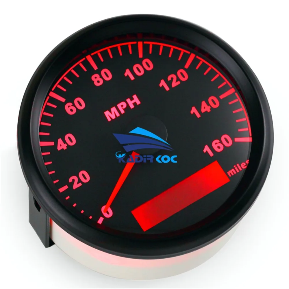 Pack of 1 0 160MPH Miles GPS Speedometers 85mm LCD Speed Mileometers
