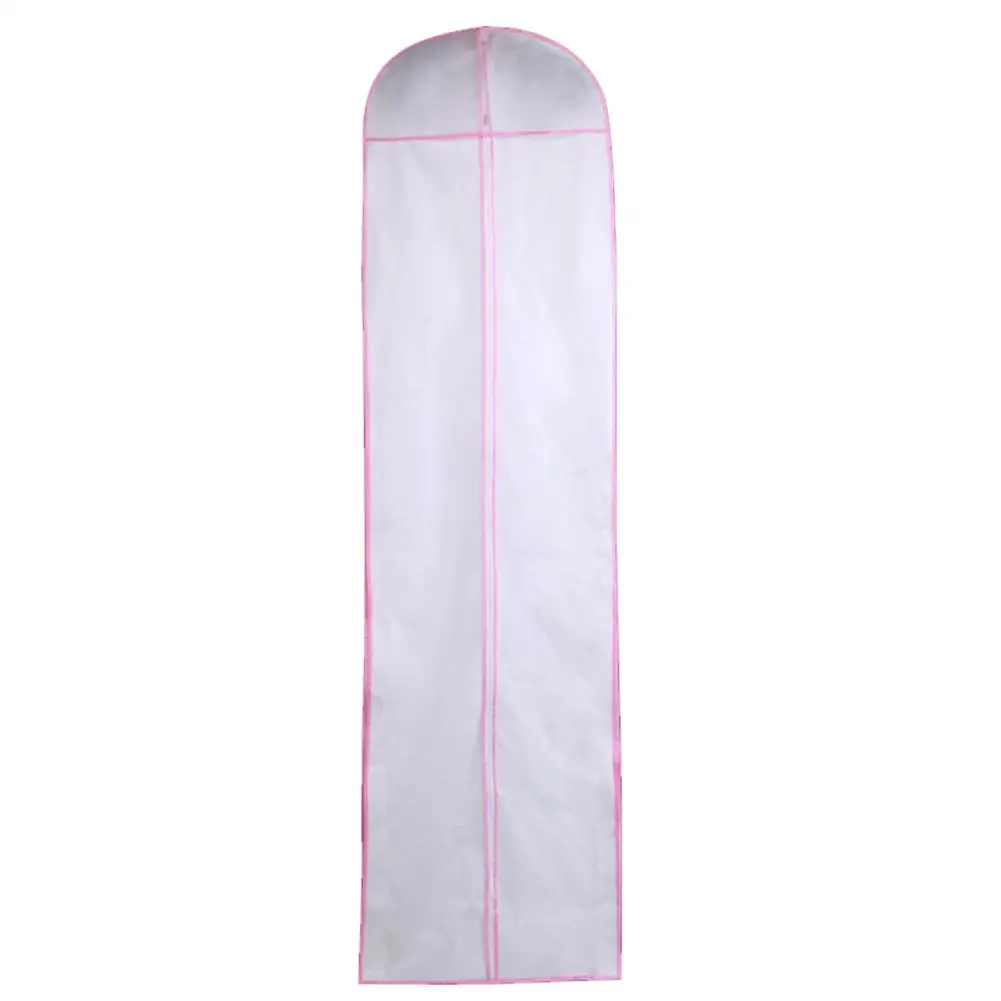 CC нетканый тканевый чехол для свадебного платья пылезащитный чехол для свадебной одежды длинный защитный чехол для одежды - Цвет: Pink