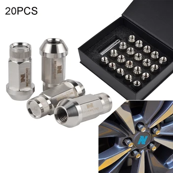 

NICECNC 20PCS Stainless Steel M12X1.5 Wheel Lug Nuts For Mazda Miata Toyota MR2 Supra Mitsubishi Eclipse Lexus IS300 ES330