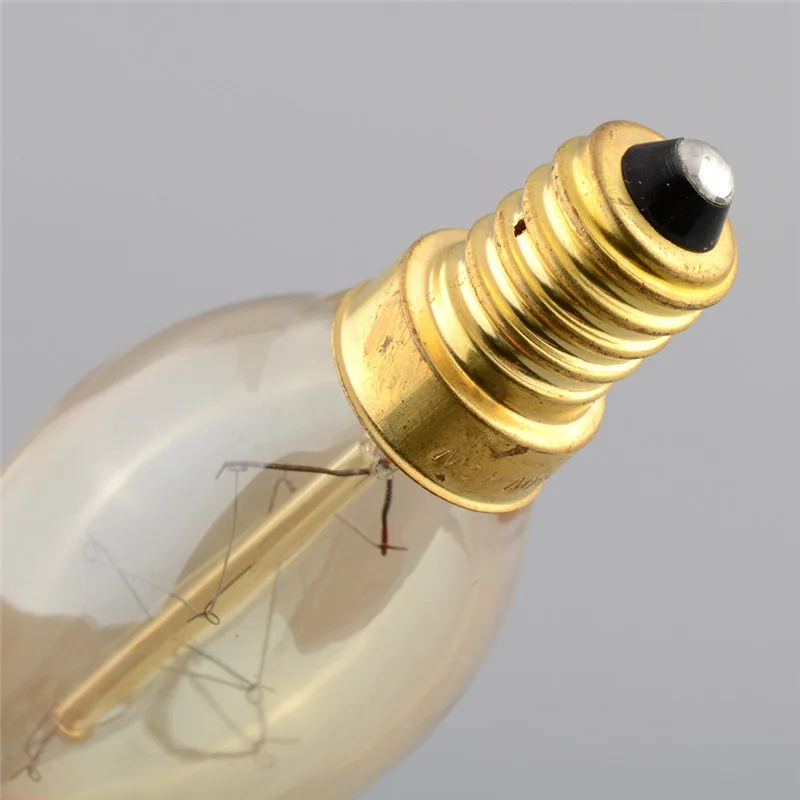 E14 Эдисон антикварная Винтаж классический тянуть хвост свечах 40 Вт/220 В лампа
