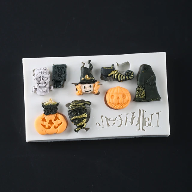 Halloween Theme Silicone Mold - Halloween Fondant Molds 