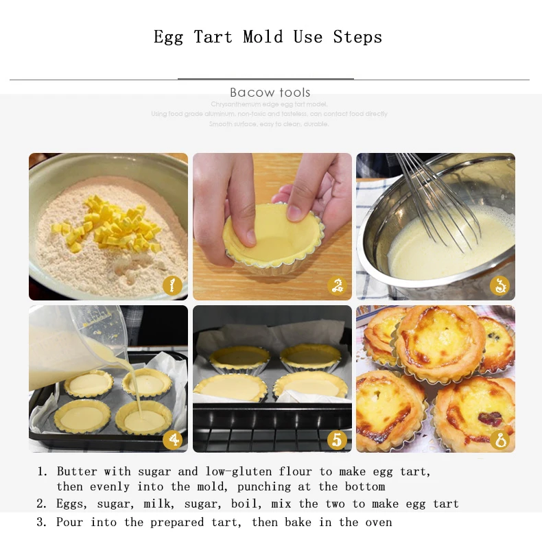 10 шт./компл. яйцо Tart формы из алюминиевого сплава брезент формочка, инструмент для выпечки кекс яйцо Tart фрукты Плесень 7 см диаметр Оптовые продажы, торты инструменты