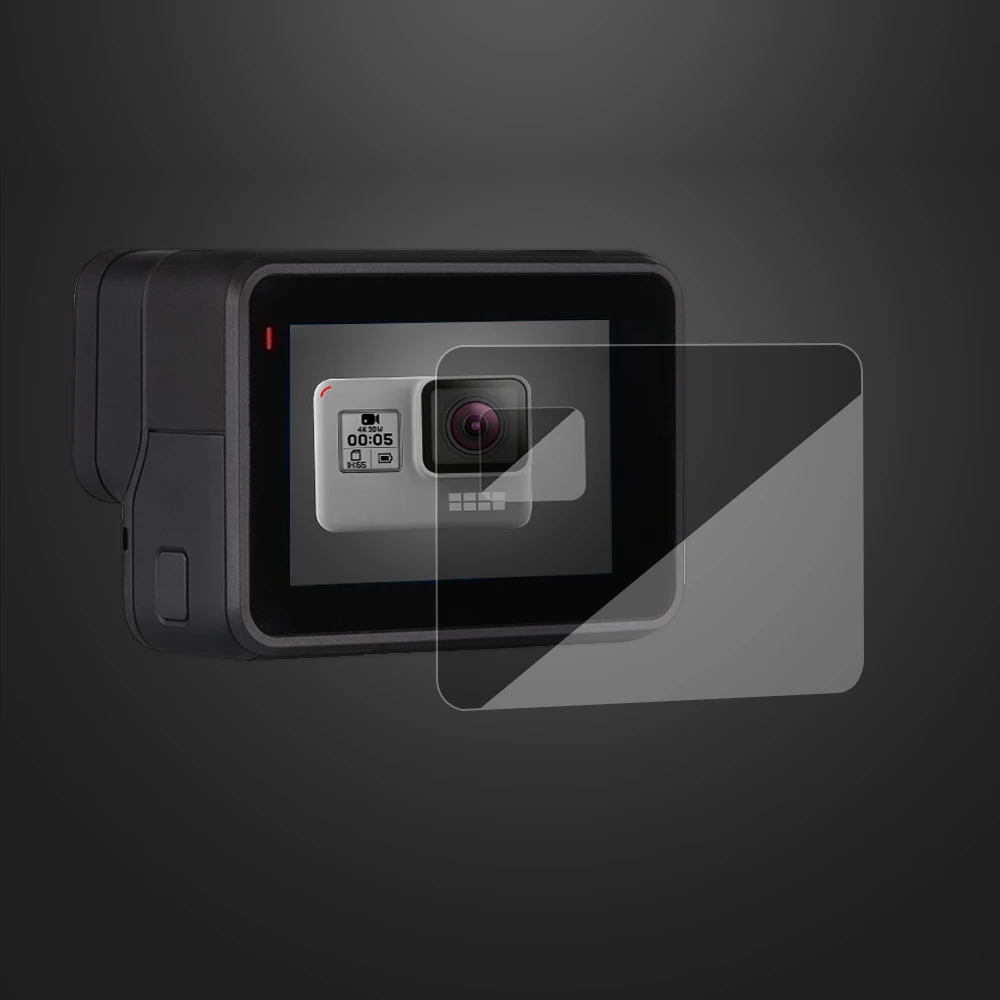 Новая закаленная пленка для Gopro Hero 7 6 5, аксессуары, протектор, закаленное стекло для Go Pro Hero 7 6 5, черная Экшн-камера