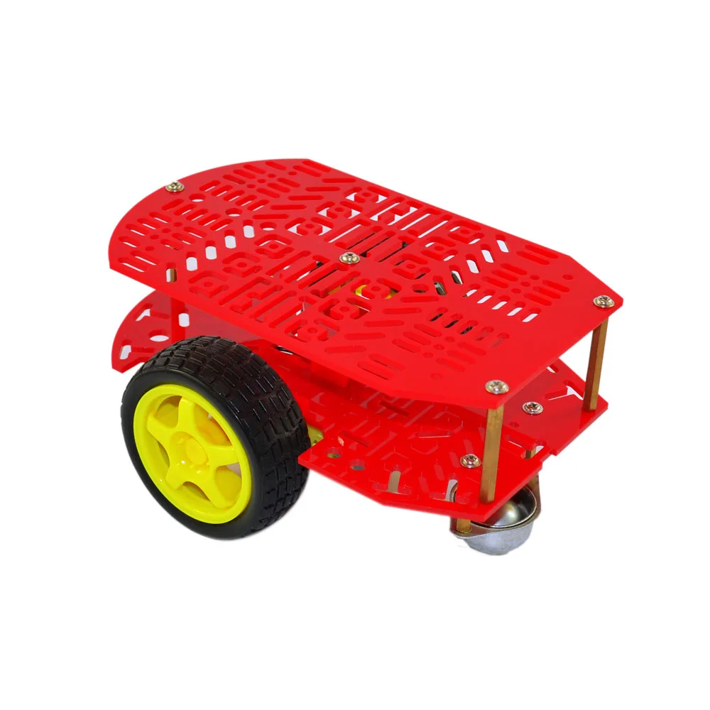 Smart Car Kit 2WD Inteligent  Chassis Car Robot Two Wheel Drive multi-hole smart car kit for Arduino  