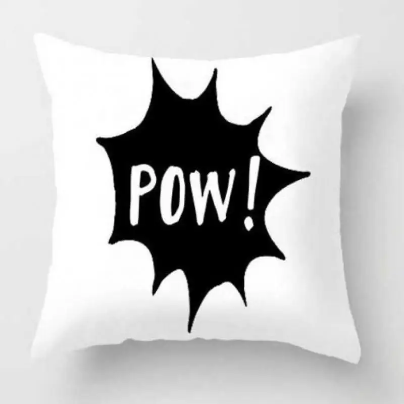 Black And White Cartoon Cushion Cover Mask Animated Action Figure Anime Plush Pillow Case Kids Party Decor Supplies For Boy Gift Black And White Cartoon Cushion Cover Mask Animated Action Figure Anime Plush Pillow Case Kids Party Decor Supplies For Boy Gift