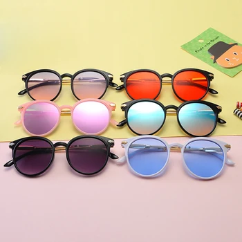 

3-8 years kids sunglasses 2019 New model Cute Oval sun glasses Child Golden Arrow glasses Boys&girls children eyewear n321