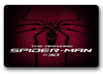 

2015 New Cool Spider Man Custom Design Doormat Door Mat Pattern Printed Carpet Floor Hall Bedroom Pad Rug Christmas Gift U45-56