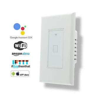 

Smart Wall Light Touch Switch,US standard,Mobile APP Remote Control Wireless Electric Switches,Timing,overload protection